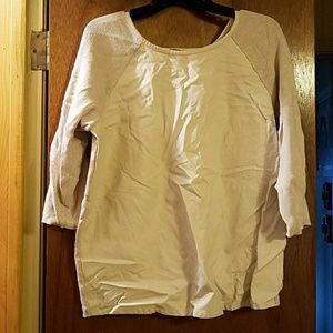 Faux Leather Front Sweater